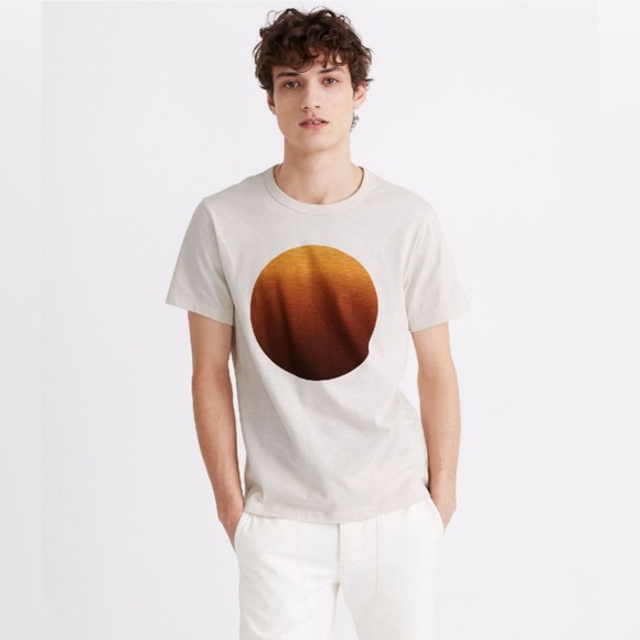 Madewell Ombré Sun Graphic Allday Crewneck Tee Size Large Men’s - Picture 1 of 8
